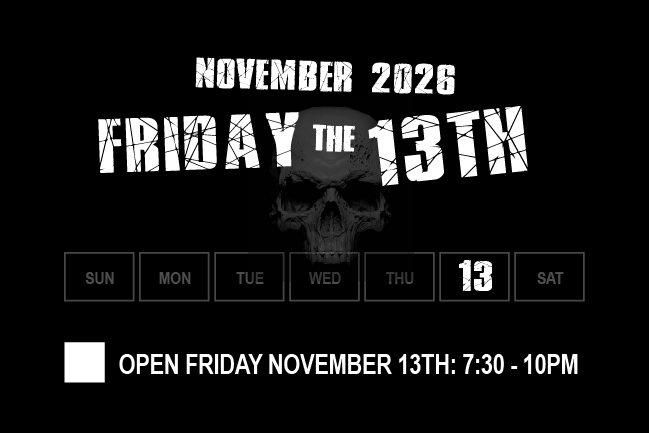 Idaho Haunted House Schedule for Friday, November 13th